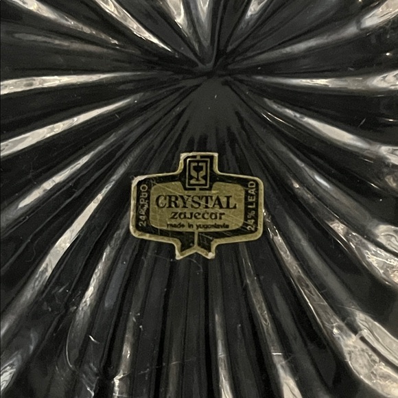 Vintage Crystal Zajecar Heart Trinket Box - Picture 4 of 6